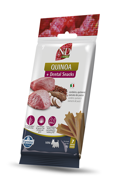 Cordeiro, Quinoa e Yucca Petiscos Dentais Mini